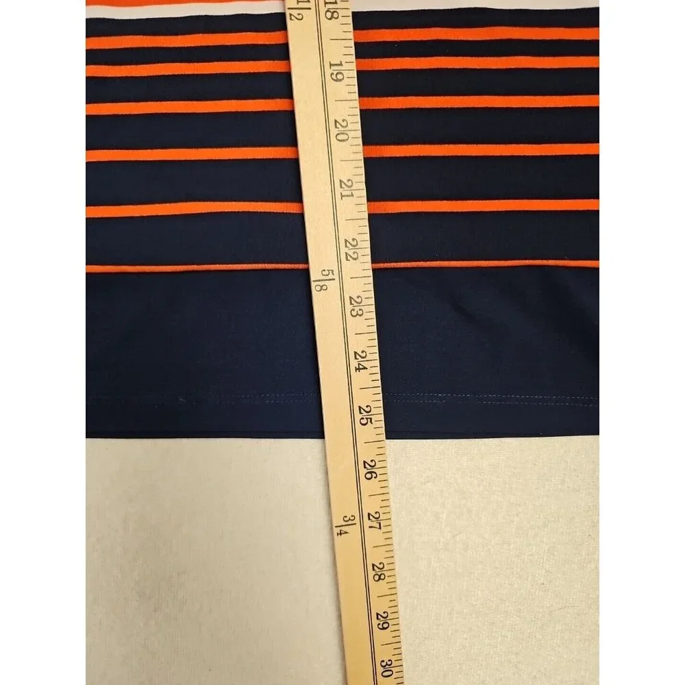 MICHAEL KORS Women's Striped Boxy Flutter-Sleeve‎ Top Multi Stripe Size M